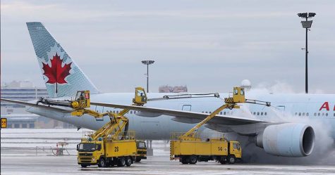 Air Canada Planes De-Icing