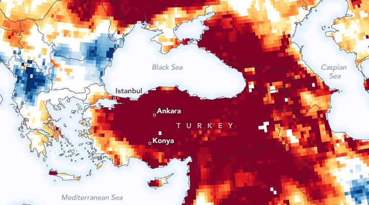 NASA’dan Türkiye’ye Kritik Kuraklık Uyarısı